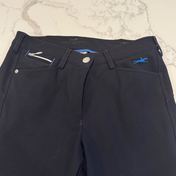 Schockemohle Eleonore Equestrian Breeches Dark Blue Women's 24R (US) / 36 (DE) - Picture 2 of 8